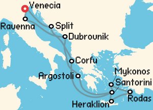 Crucero por el Adriático e islas griegas