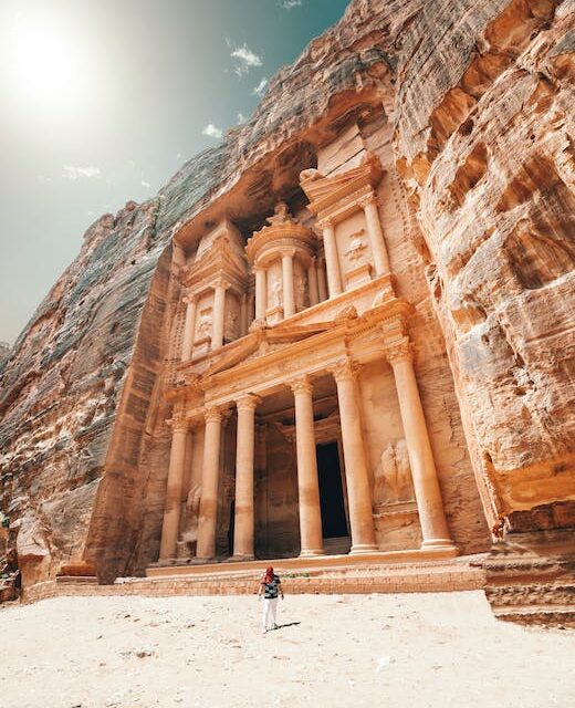 La antigua ciudad de Petra, Jordania